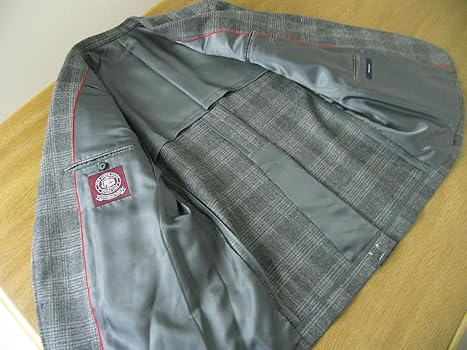 【美品】J.PRESSジェイプレス・ジャケット・ストレッチ・灰グレンチェックXL 美品】J.PRESSジェイプレス・ジャケット・ストレッチ・灰グレン